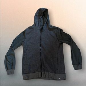 Hurley Zip Up — fits like a large!! Charcoal color